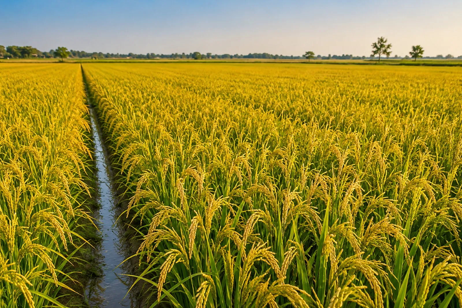 A ripe paddy field in Punjab, where residue control is decided